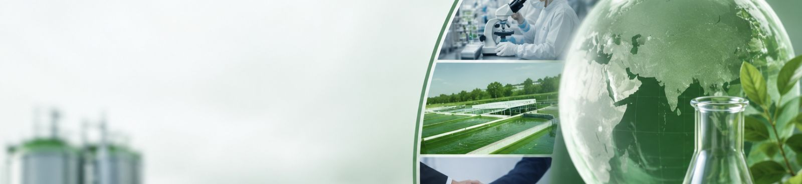 Nutrialgo news and events banner showcasing spirulina innovation, research, industry events, and company updates