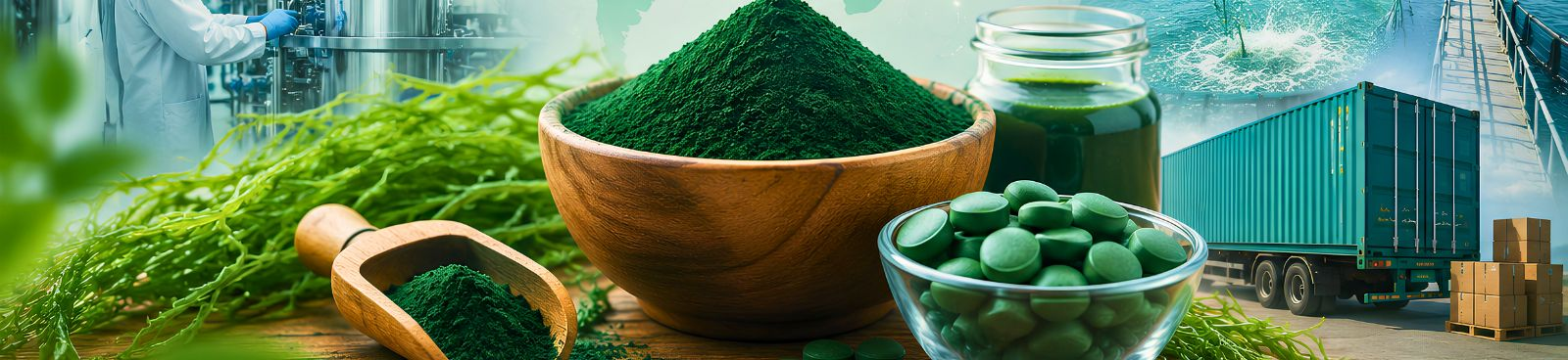 Certified spirulina manufacturing facility serving nutraceutical, food, feed, and private label businesses